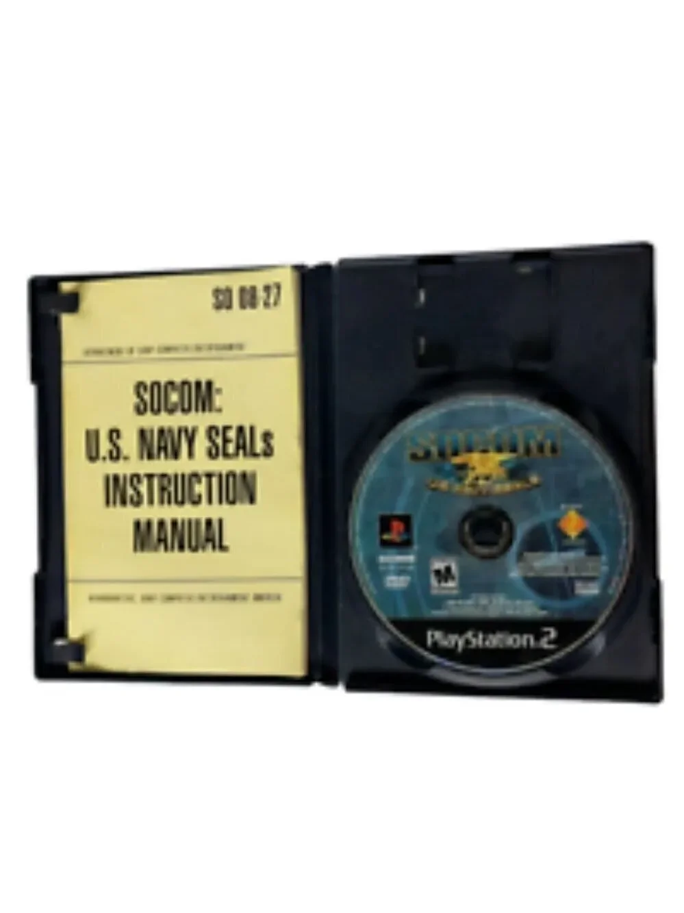 SOCOM US Navy SEALS Sony PlayStation 2 Game With Case Manual